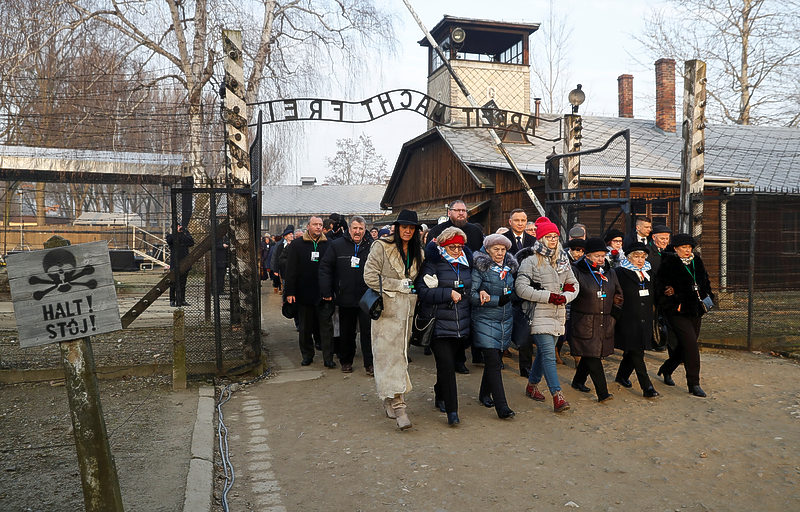 Poland, Israel condemn resurgent anti-Semitism at Auschwitz commemoration