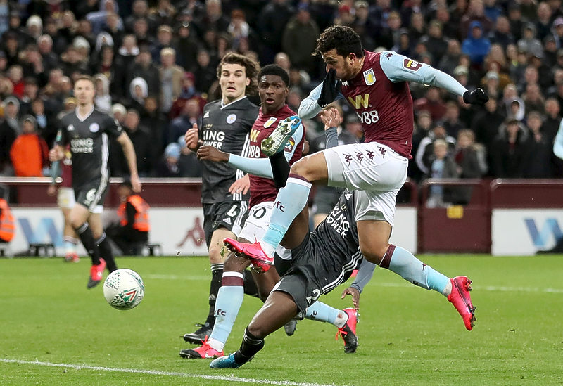 Trezeguet fires Villa past Leicester into Cup final