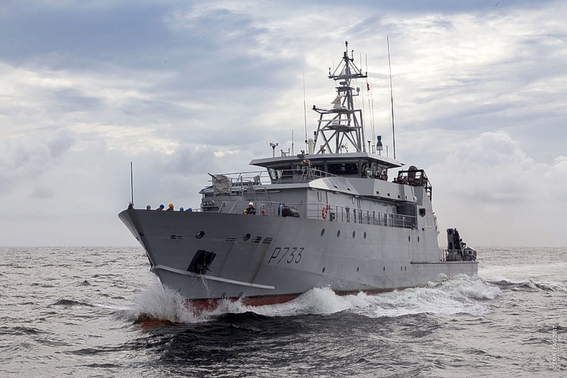       Navy patrol vessel ‘La Confiance’  intercepts boat fishing illegally   