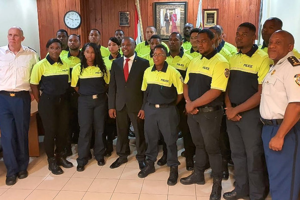     Doran swears in  police cadets