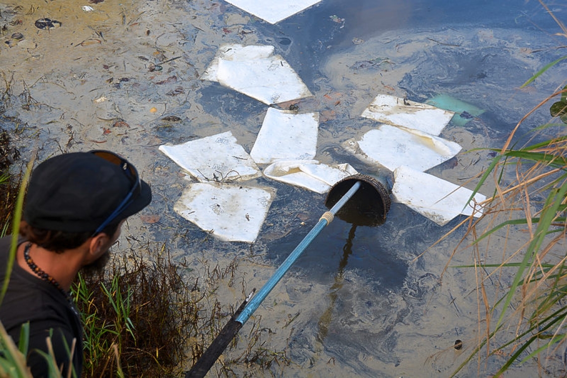       Company that dumped diesel fuel into  Dawn Beach Pond to pay for damage   