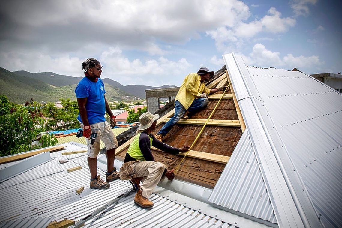       Red Cross continues with  St. Maarten roof repairs   