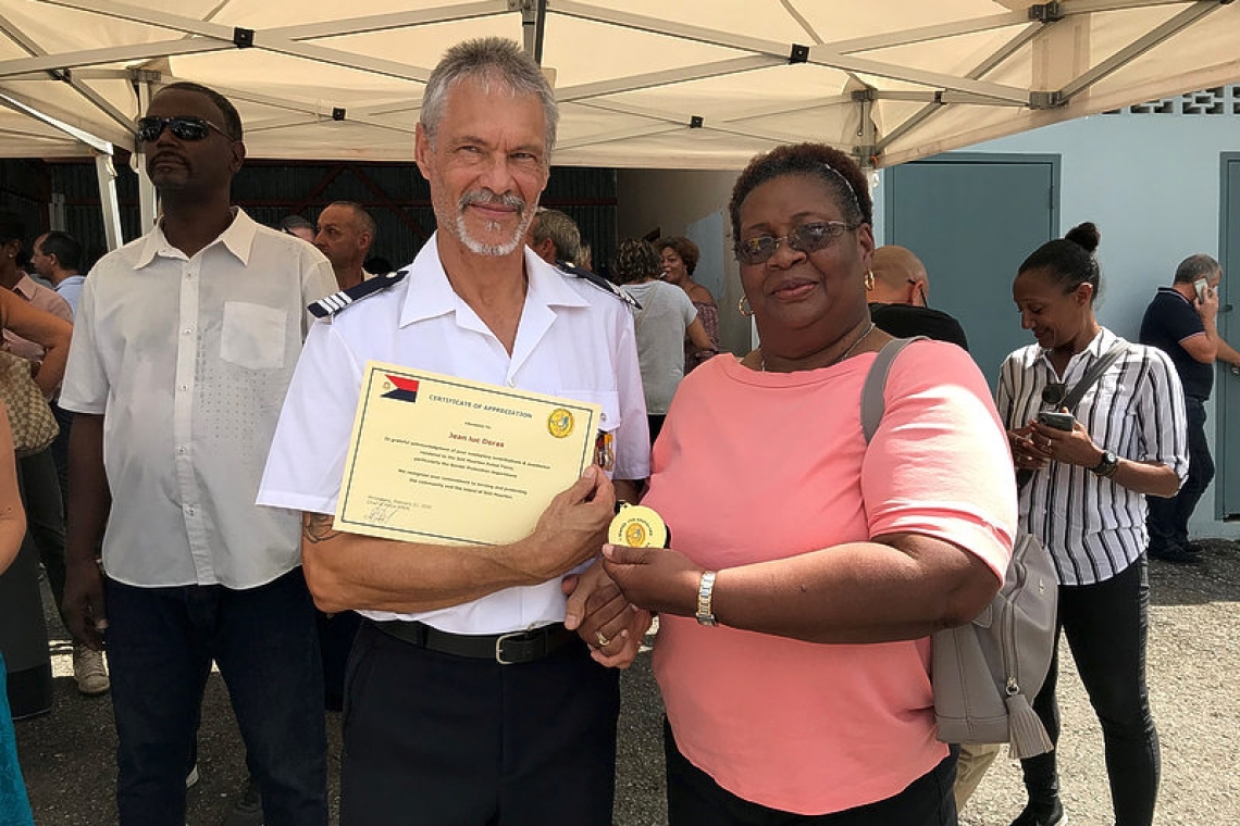  PAF Commandant Jean-Luc Deras  departs St. Martin for retirement   