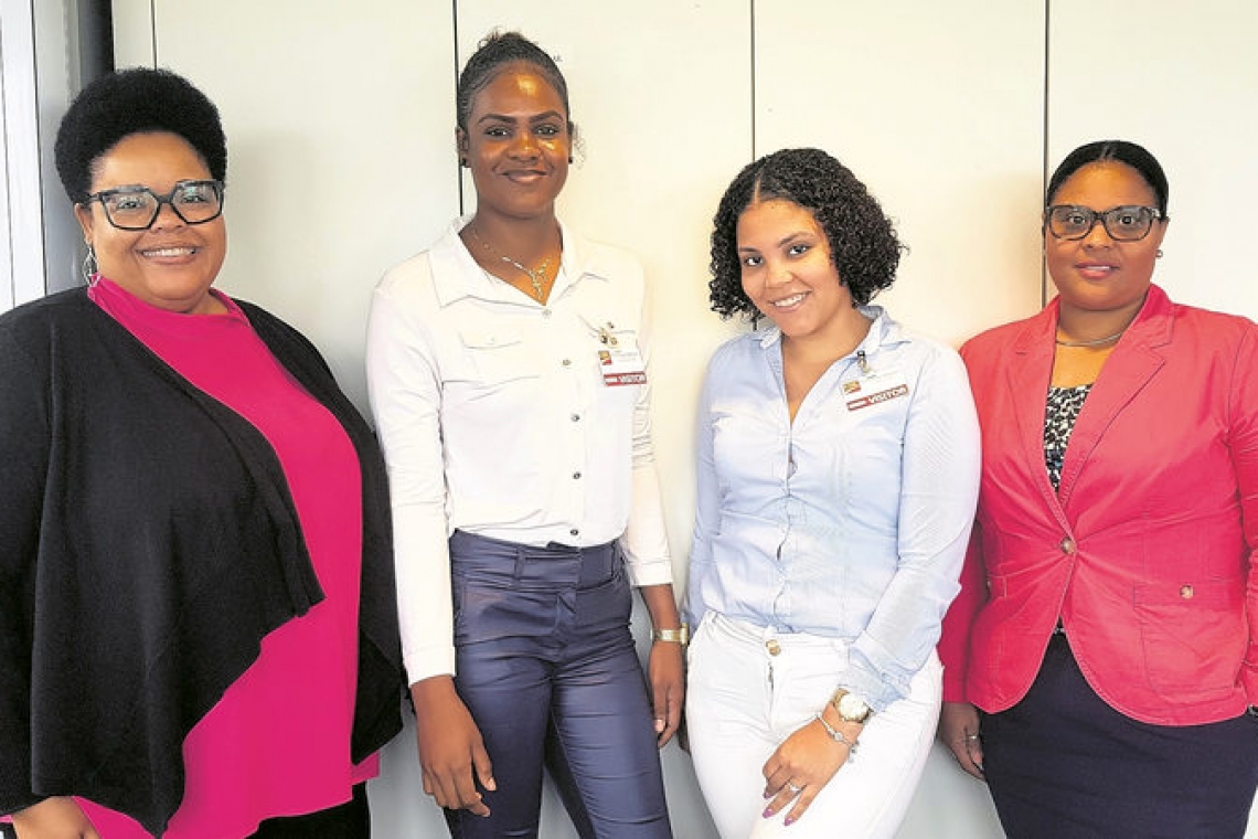 Female students get a  taste of day in banking