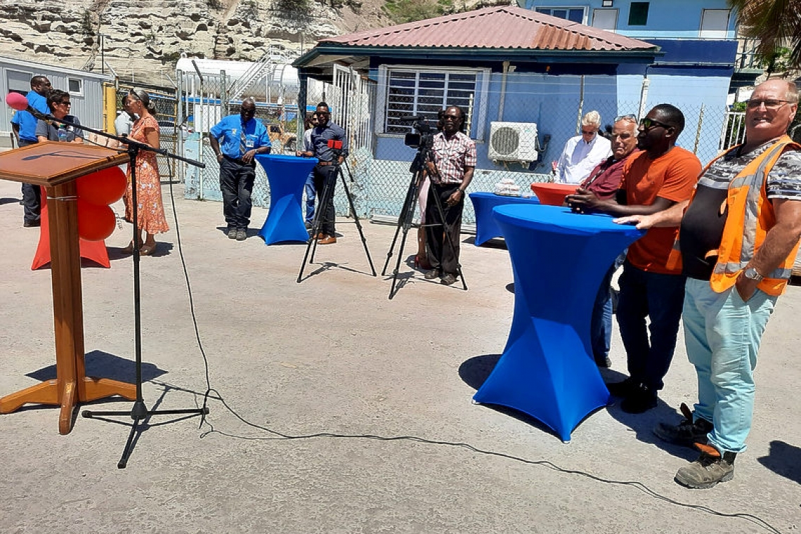 Phase 1 of Statia container harbour facility completed