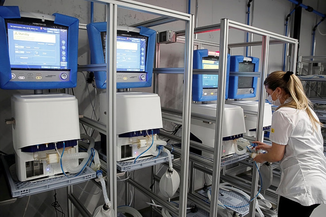 Government requests additional  ventilators from the Netherlands