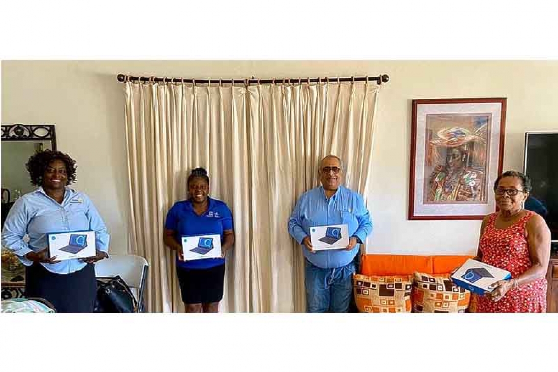 Rotary Sunrise donates  tablets to foster home