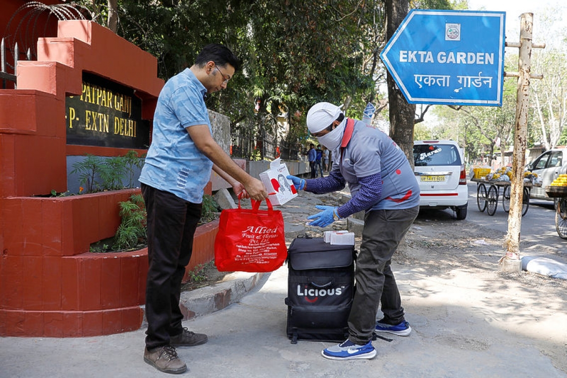 As delivery workers emerge as frontline soldiers,  India's government warms to e-commerce
