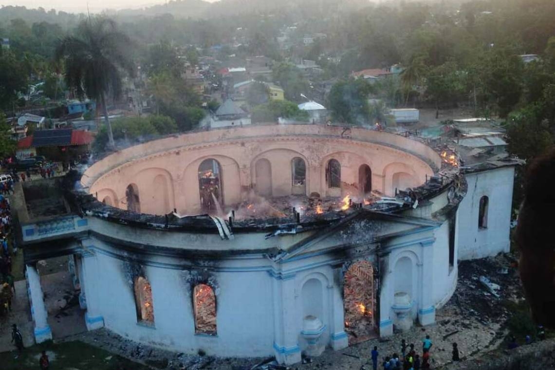 UNESCO-listed church  in Haiti gutted by fire