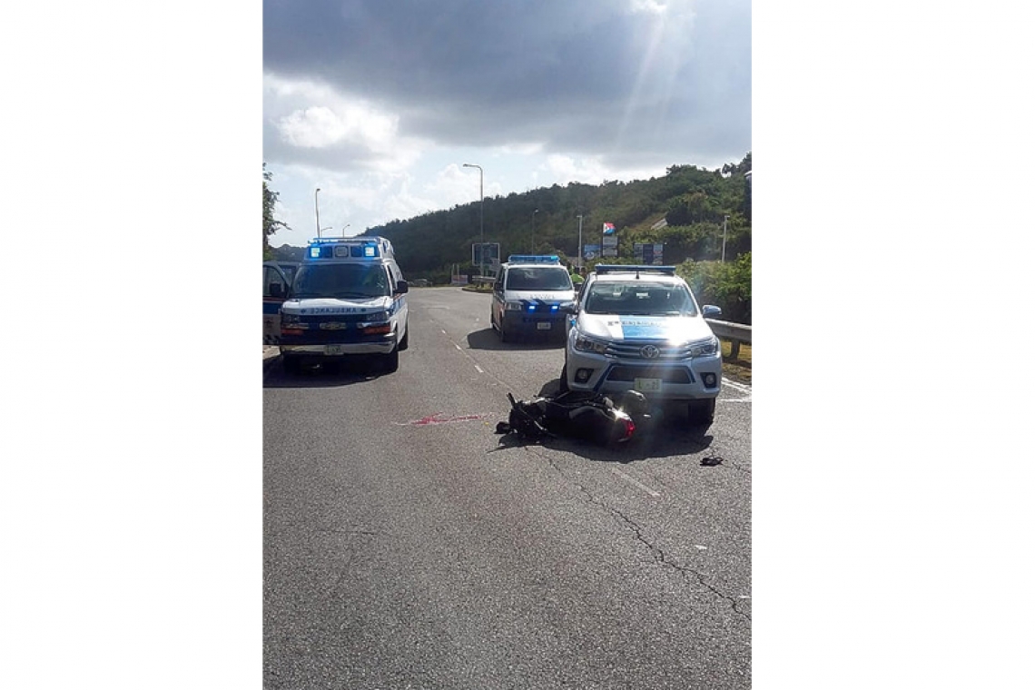     Motorbike rider injured in accident  after being chased by the police
