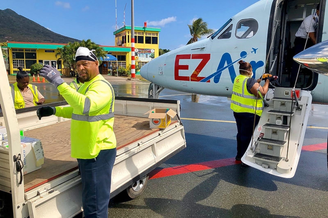     EZ Air brings medical supplies to Statia, Saba and St. Maarten