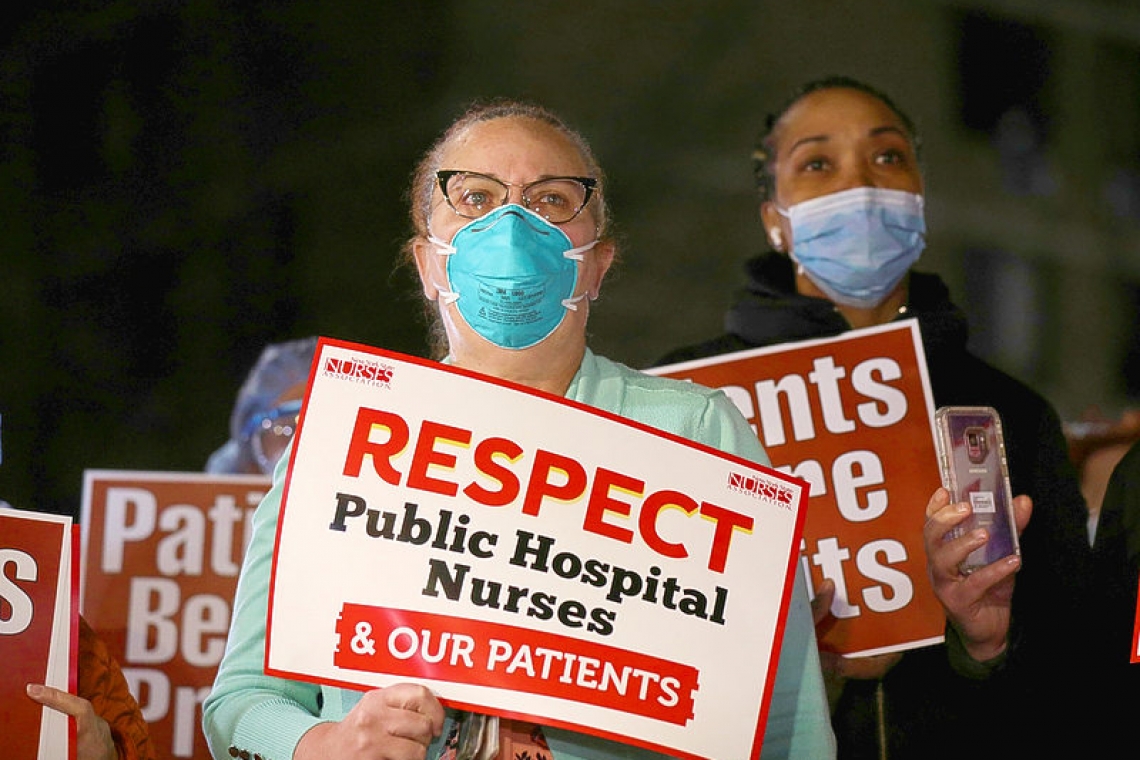 New York nurses sue over inadequate virus protection