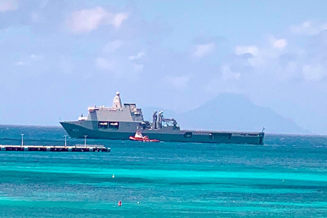 ‘Karel Doorman’  arrives at Port St. Maarten 