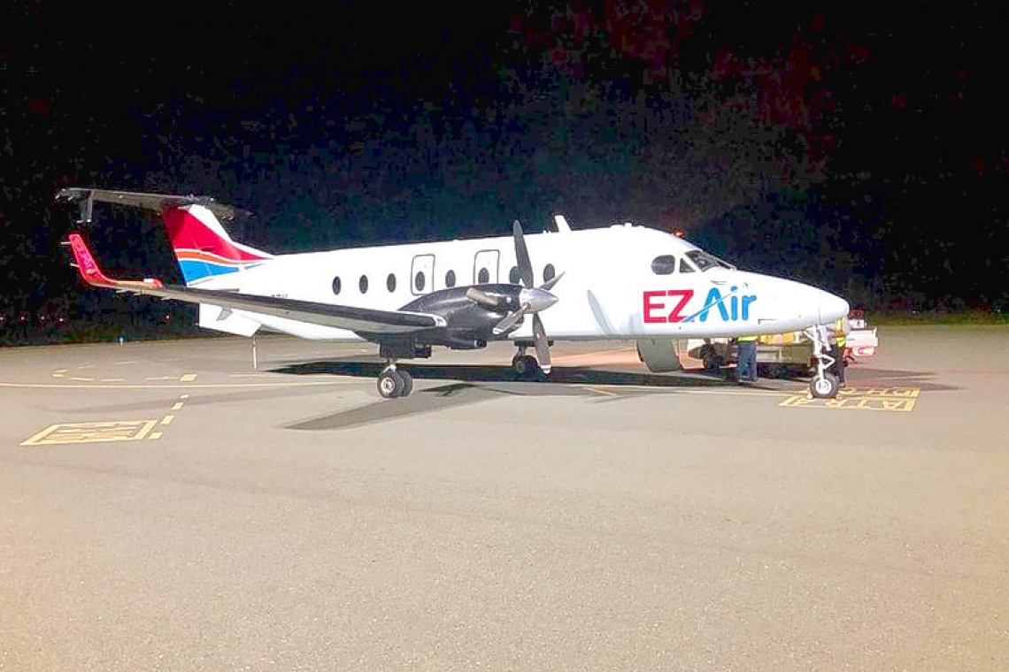     Medical supplies, ZVK patients flown into Statia