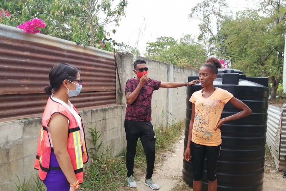 Chaguanas’ underprivileged  receive help with water tanks   
