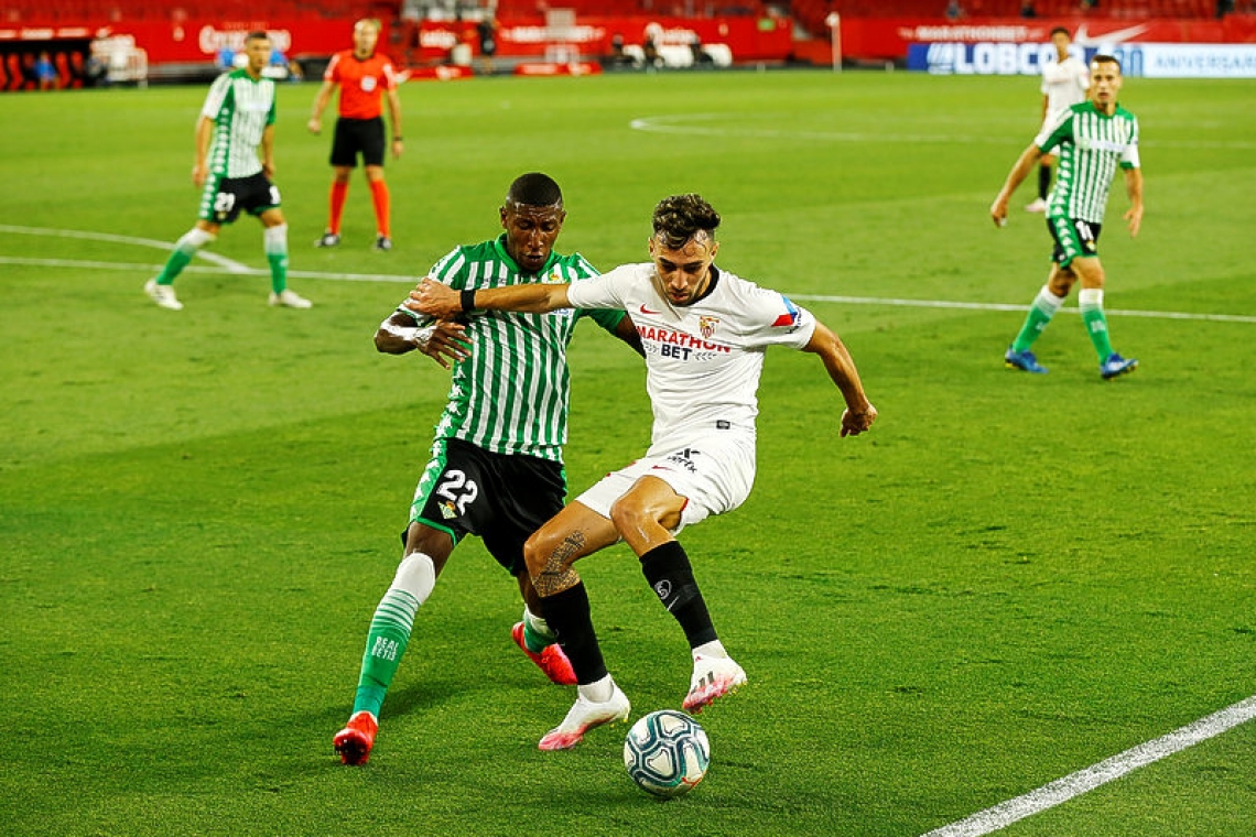 Ocampos shines as Sevilla beat Betis in La Liga return