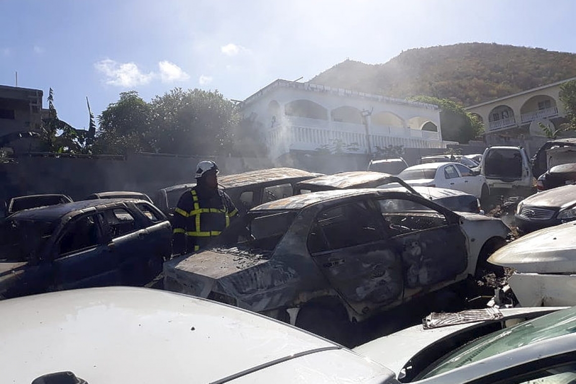 Arson suspected in  garage car park fire