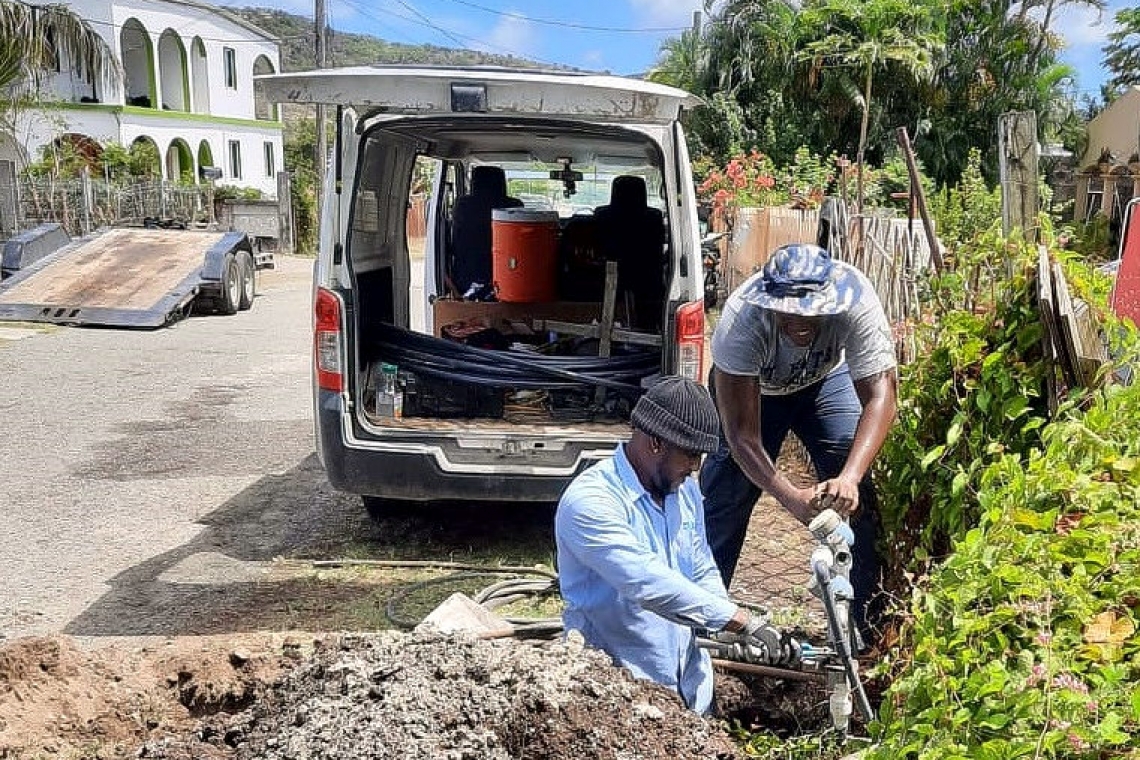 STUCO conducts repairs on water distribution lines