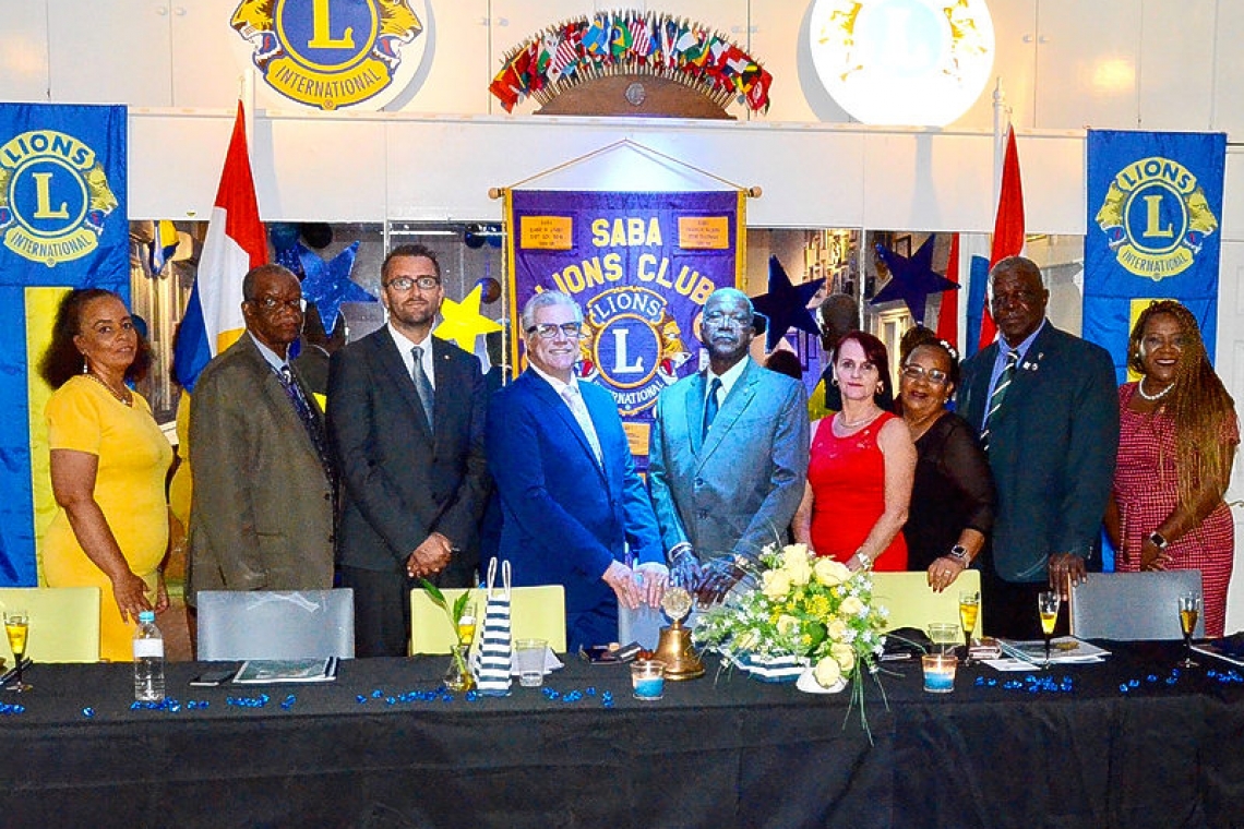 New Lions Club officers installed