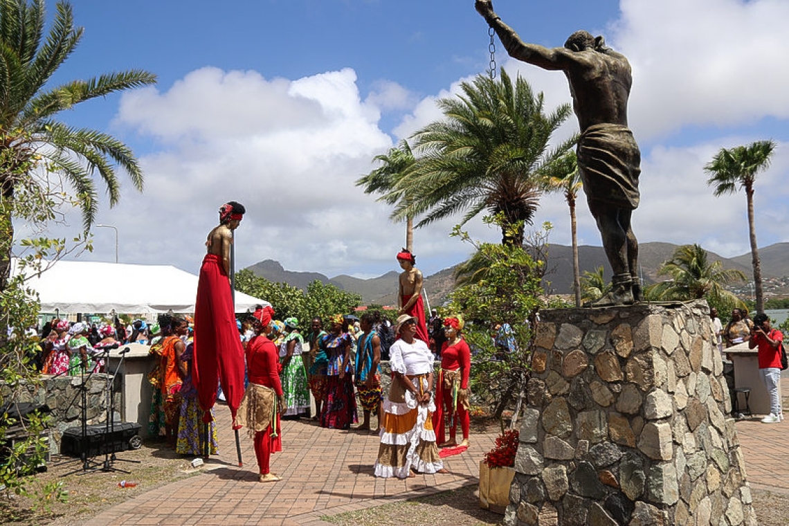     St. Maarten’s ‘giants’ remembered during Emancipation Day ceremony