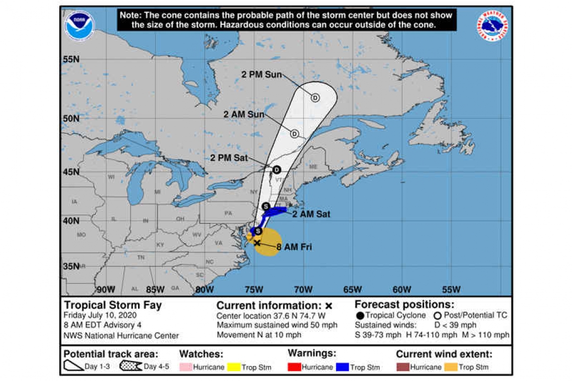 Tropical Storm Fay Special Advisory Number   4