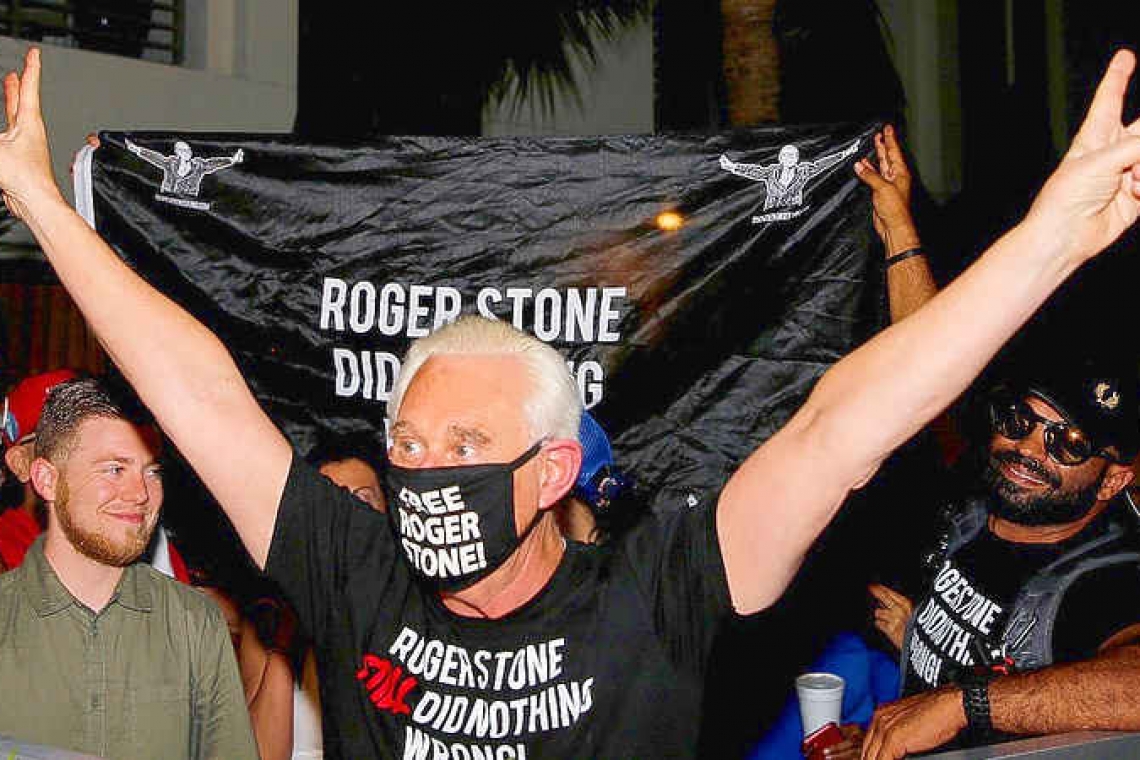'A free man': Trump commutes longtime adviser Roger Stone's prison sentence