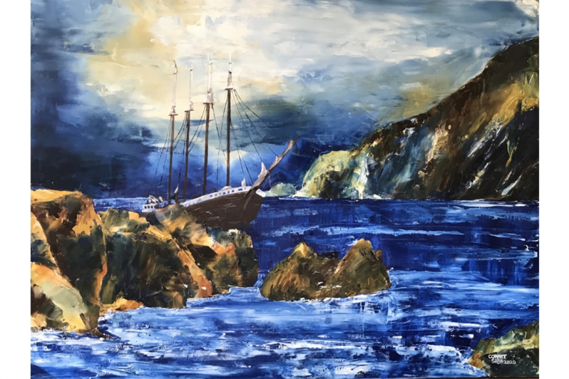 Saba’s seafaring past on display at Tropics Cafe