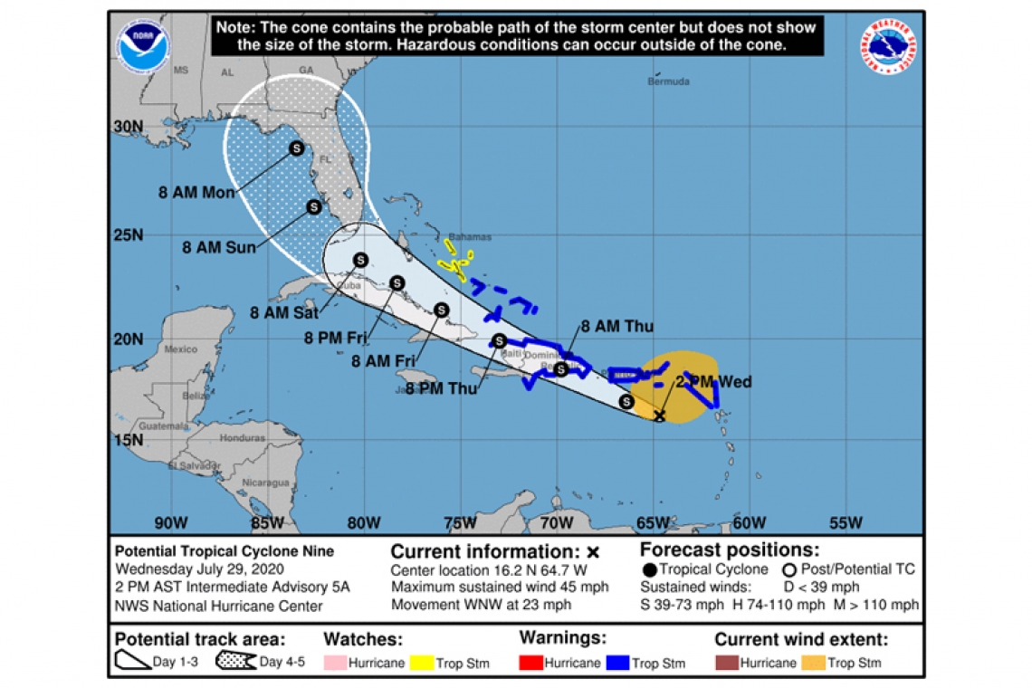    ...DISTURBANCE BRINGING HEAVY RAINFALL AND GUSTY WINDS TO THE LEEWARD ISLANDS...THE U.S. AND BRITISH VIRGIN ISLANDS...AND PUERTO  RICO...