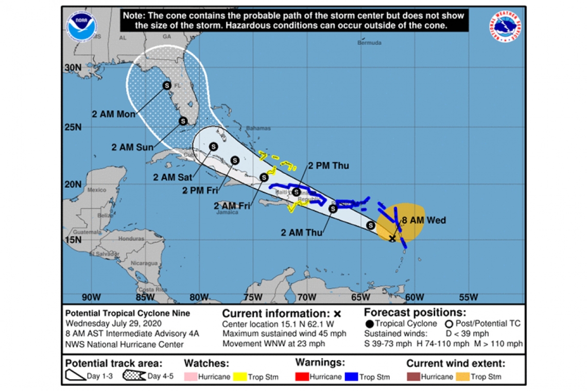 ...HEAVY RAINFALL AND GUSTY WINDS SPREADING OVER THE LEEWARD ISLANDS...