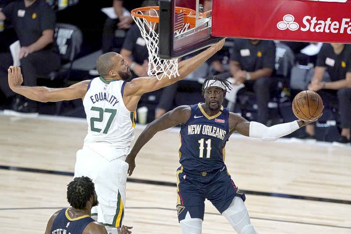 Jazz overtake Pelicans to  win NBA's first game back