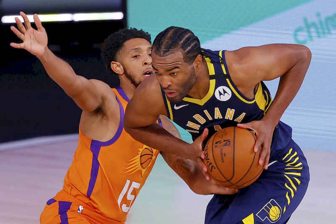Suns sink Pacers with 21-0 run, improve to 4-0 in bubble