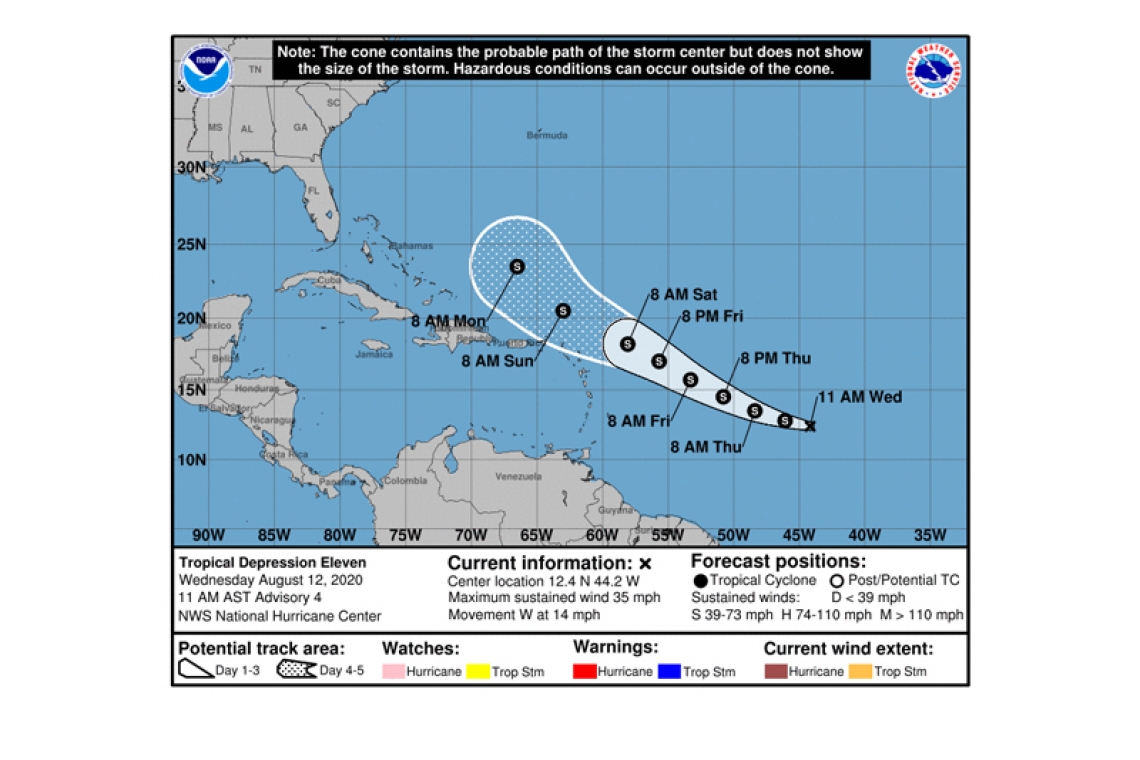 Tropical Depression Eleven Advisory Number 4