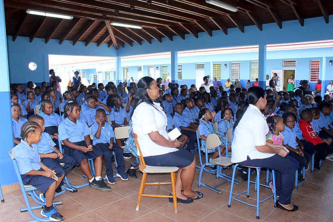 Back-to-school assembly at Bethel Methodist School