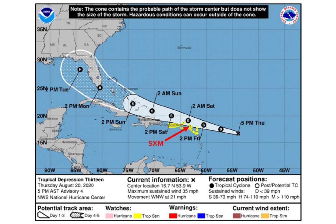 …STORM CONDITIONS LIKELY IN ST. MAARTEN LATE FRIDAY…