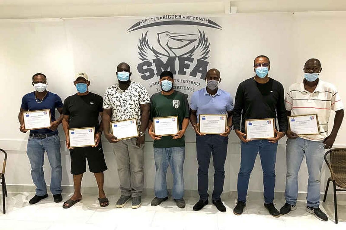   8 receive first aid certificates from the St. Martin Football Association
