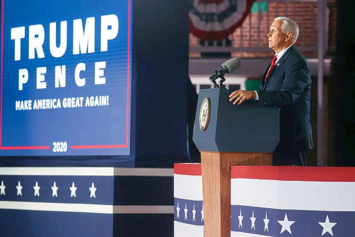 In law-and-order speech, Pence warns US against Biden victory