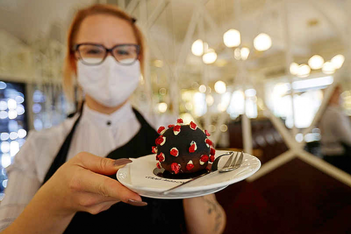 Prague cafe hits sweet spot with coronavirus dessert