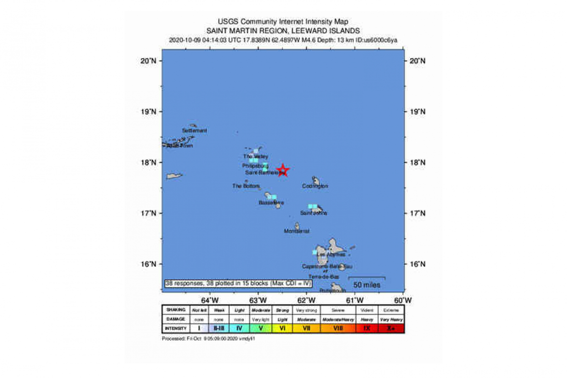 Residents shaken from  beds by midnight quake