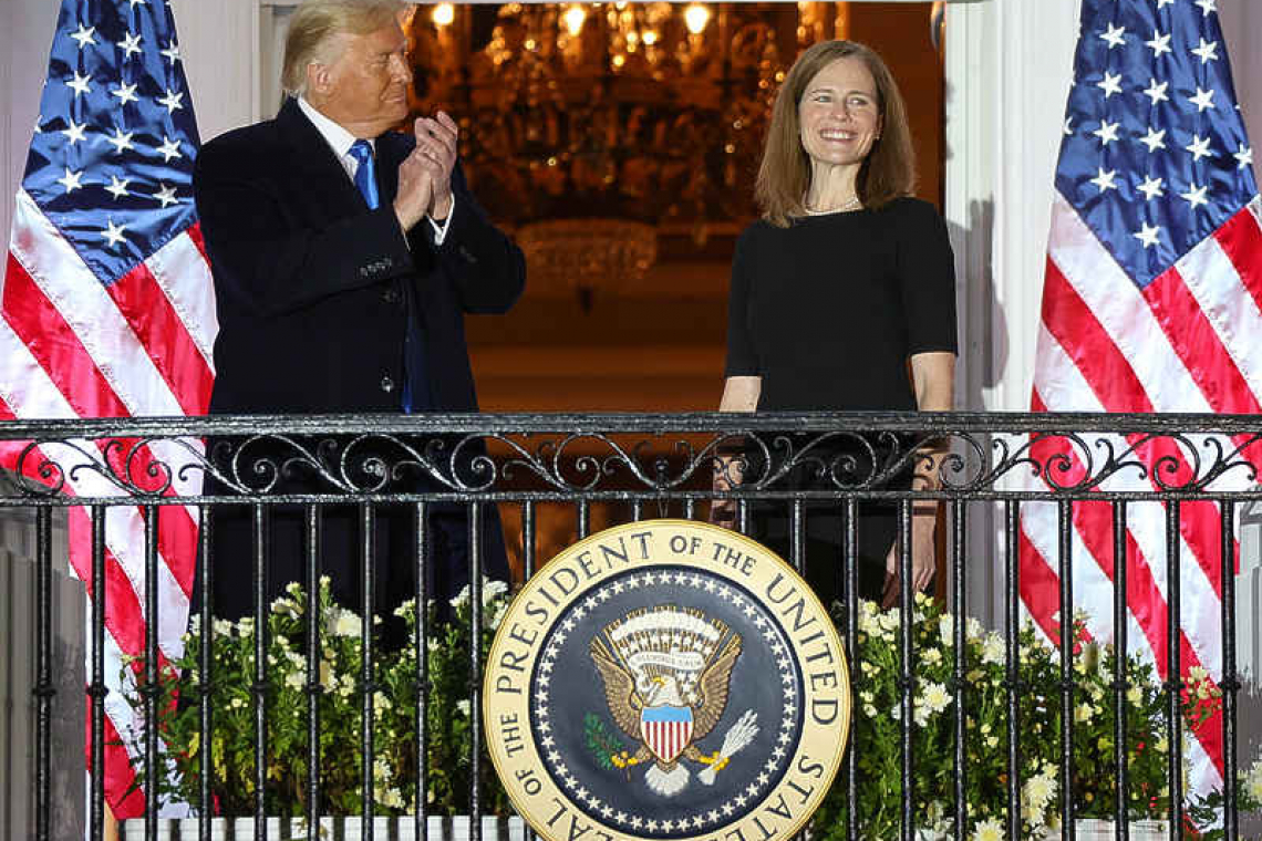 Trump celebrates at White House as Supreme Court nominee confirmed