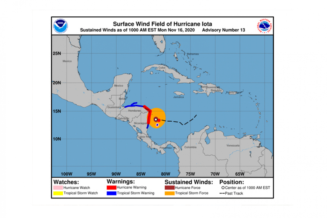 UPDATE: IOTA BECOMES A CATEGORY 5 HURRICANE