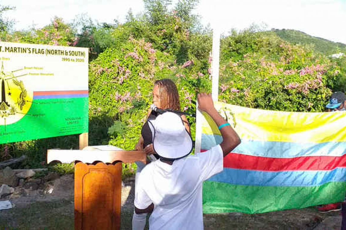 Unity Flag celebrated with unveiling  of descriptive billboard at borders