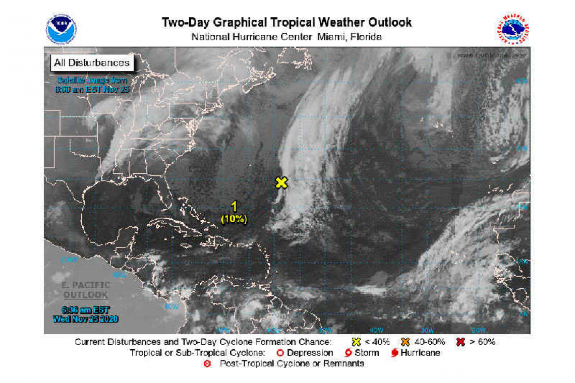 Tropical Weather Outlook 700 AM EST Wed Nov 25 2020