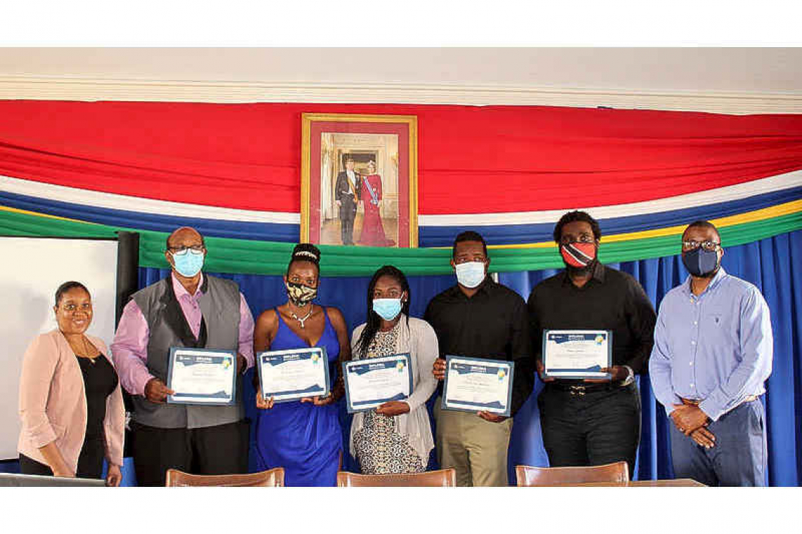 AFISO certification  ceremony in Statia