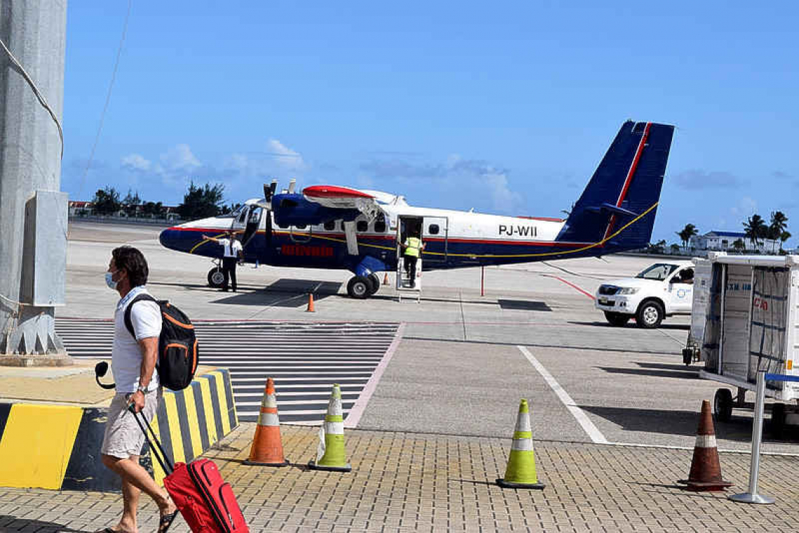 Temporary flight connection  between St. Eustatius, Bonaire 