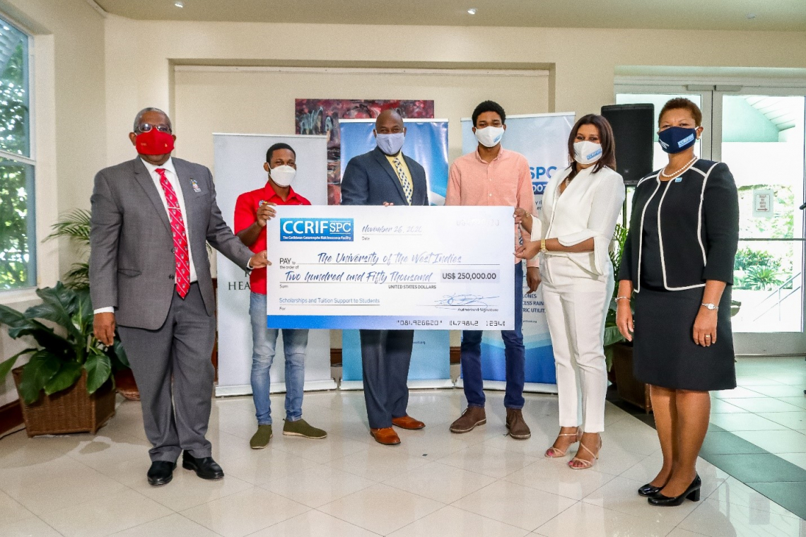 CCRIF SPC provides US  $250,000  to The UWI for scholarships, tuition 