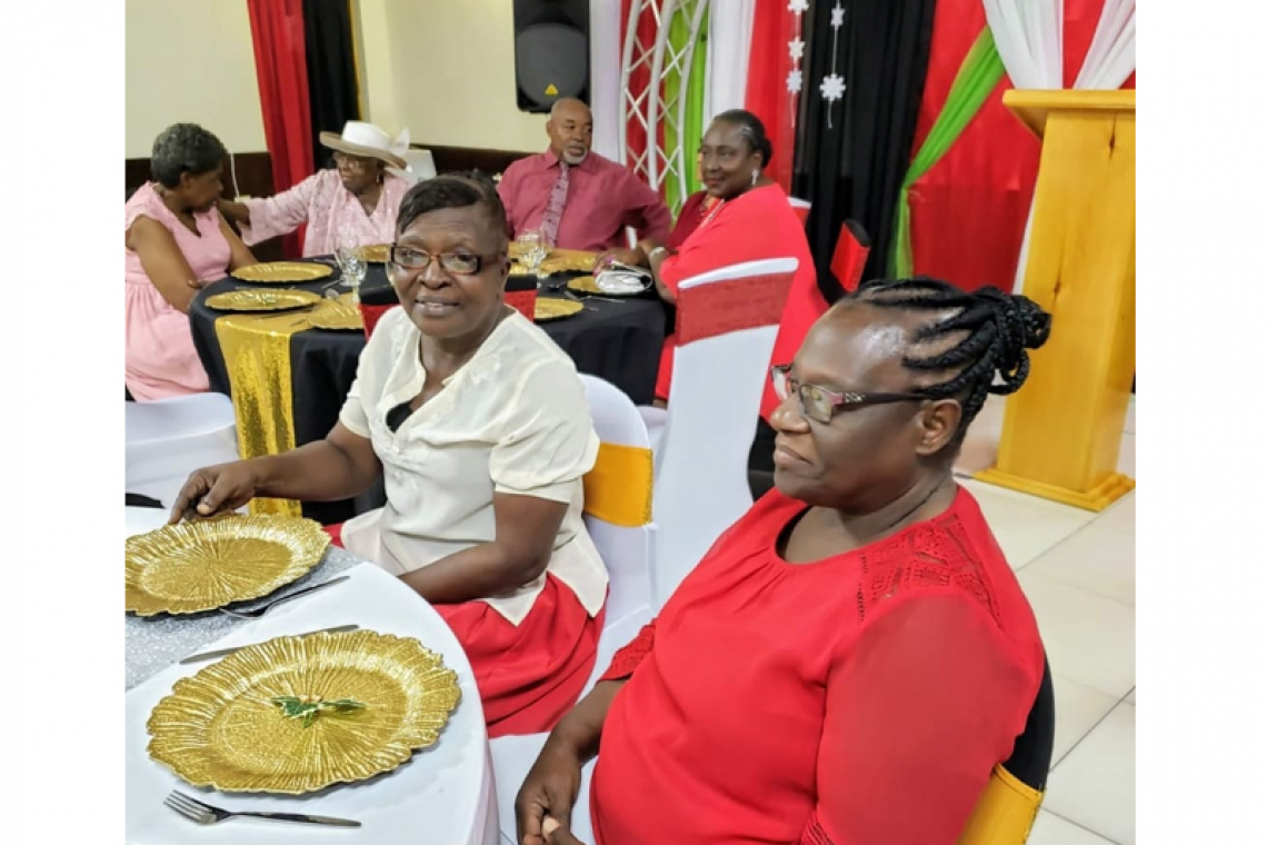 Gala dinner for senior  citizens of St. Eustatius