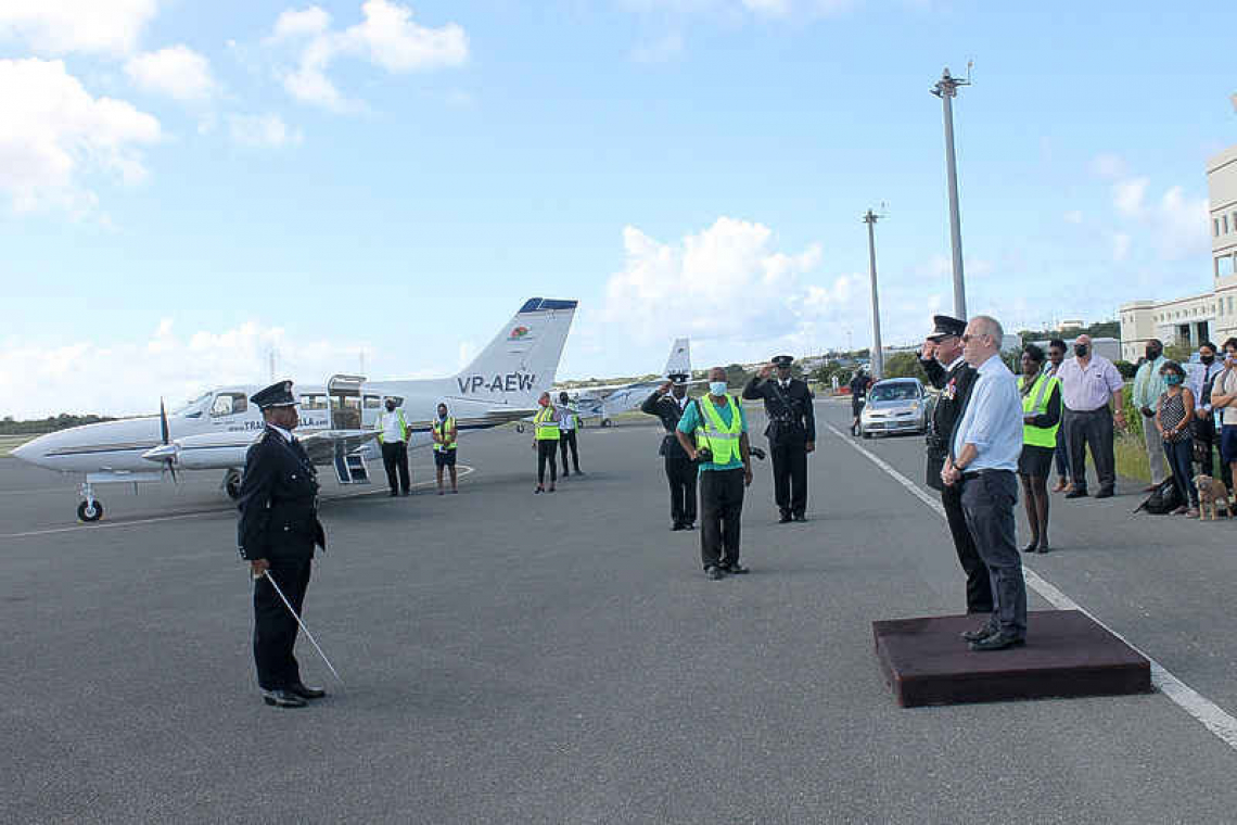 RAPF mounts guard of honour  parade as Governor Foy departs