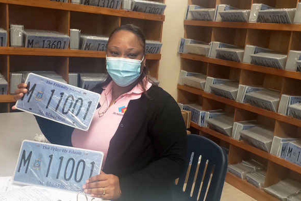 Motorists start picking  up 2021 number plates