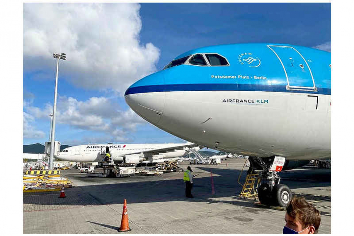 KLM stops long-haul flights,  St. Maarten may be affected