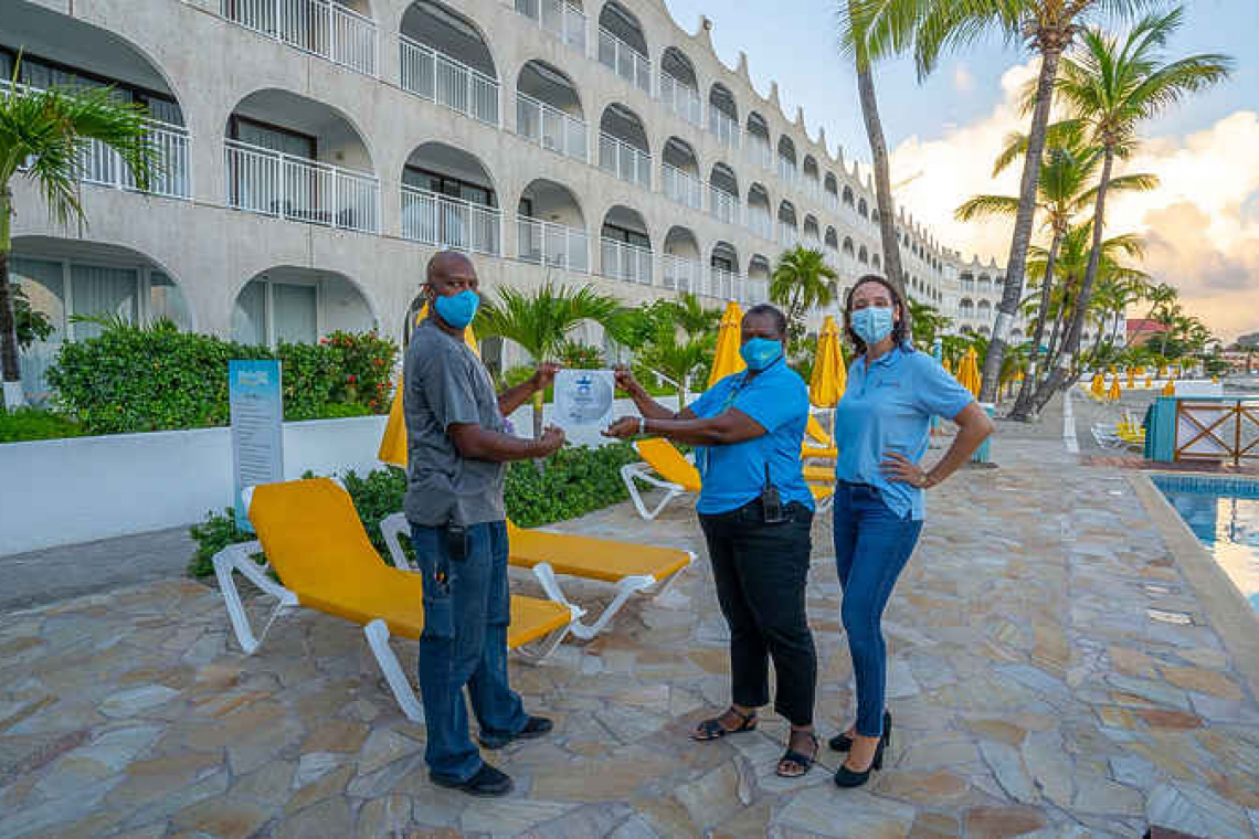 Belair Beach Hotel gets  SafeSeal recognition